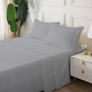 Skarda Microfiber Full Size Sheet Set - Gray